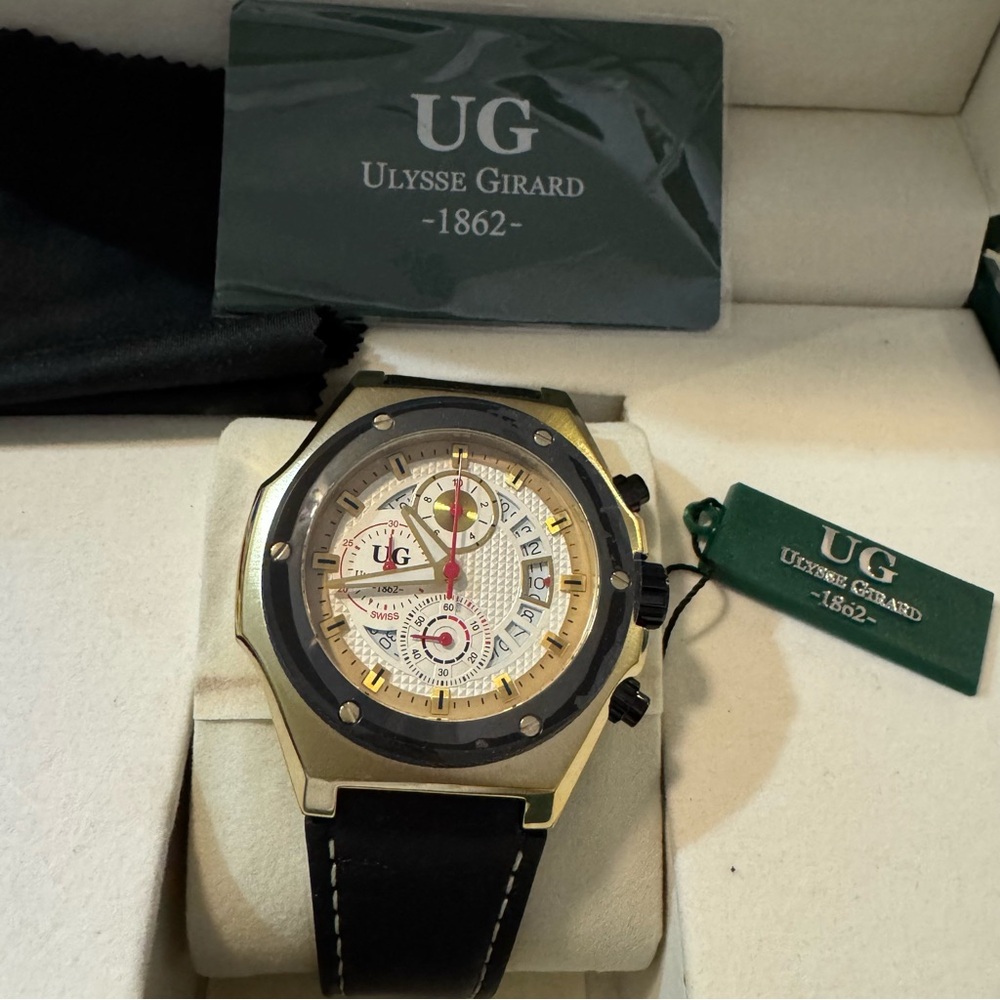 NWT. Ulysses Girard 1862 Men's watch. Brand new leather band.